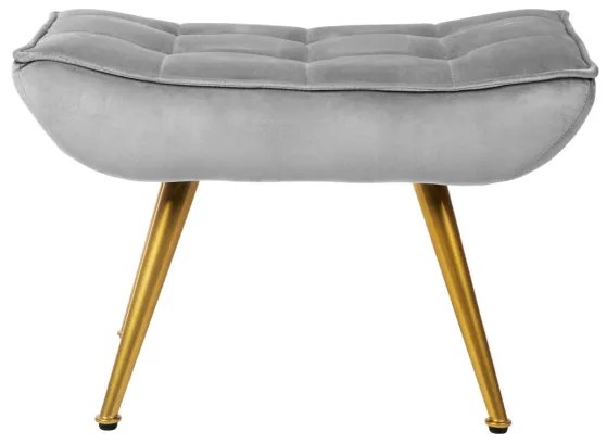 Kreslo VINNIS s podnožkou, sivé 856681