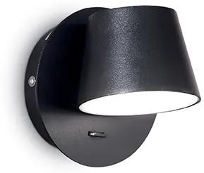 IDEAL LUX Nástenné bodové LED svietidlo GIM, čierne