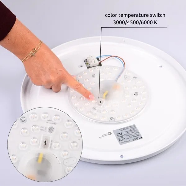 Globo 41764-24 - LED Stropné svietidlo BRUNO LED/24W/230V 437mm 3000/4500/6000K