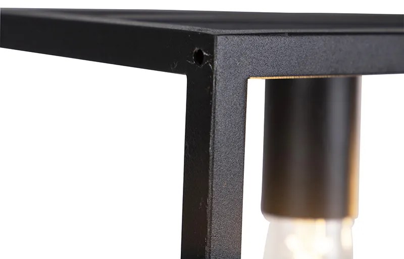 Priemyselné závesné svietidlo čierne - Cage 4