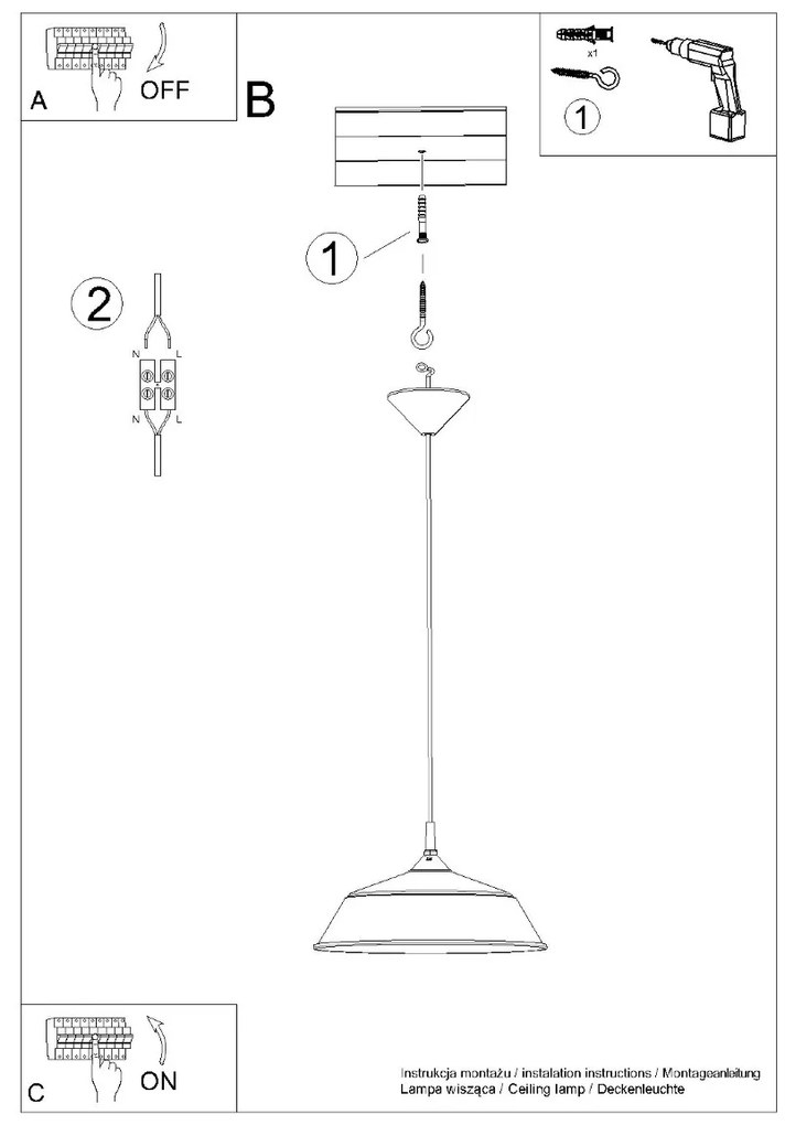 Závesné svietidlo Frika, 1x čierne kovové tienidlo