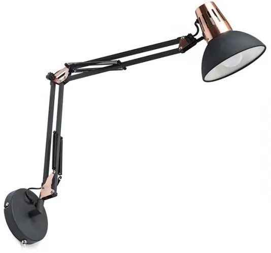 RED - Design Rendl - R12651 - Nástenná lampa ANTE 1xE27/28W/230V čierna