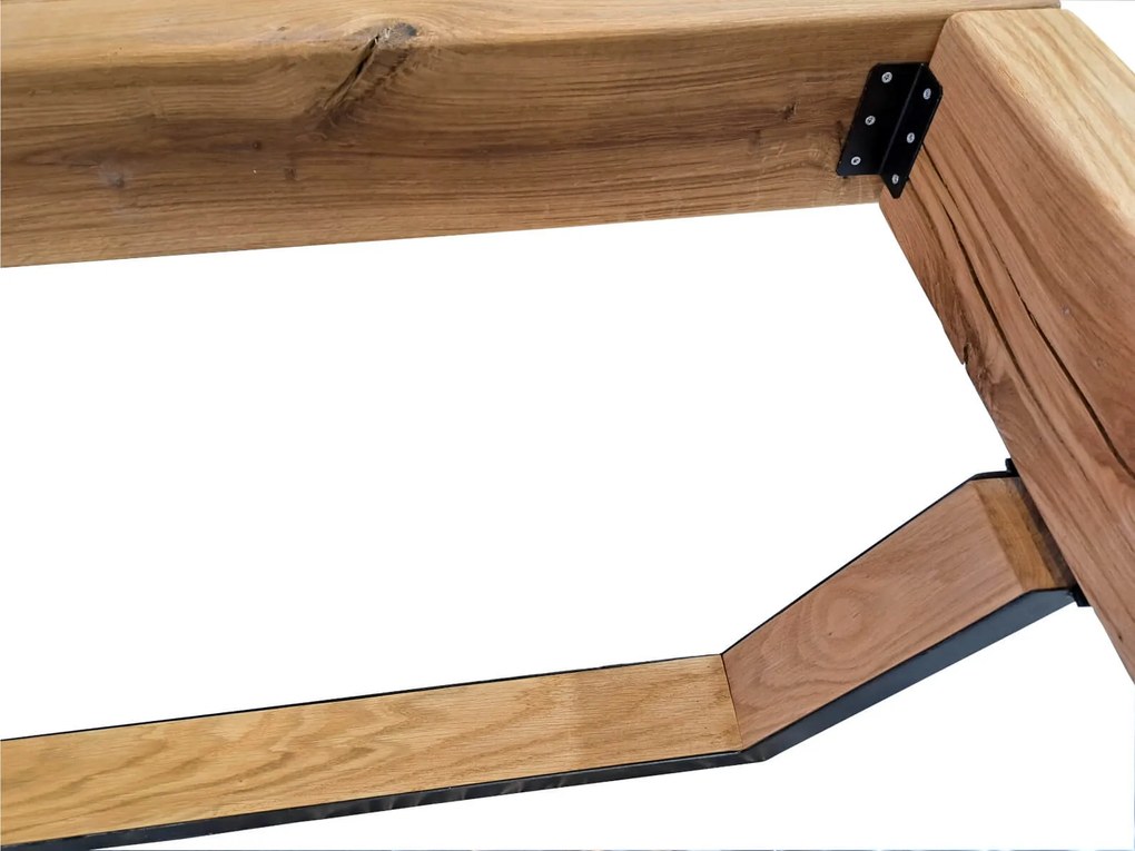 Postel z masivu dubu VIVIENNE+ lamelový rošt ZADARMO 160x200 cm