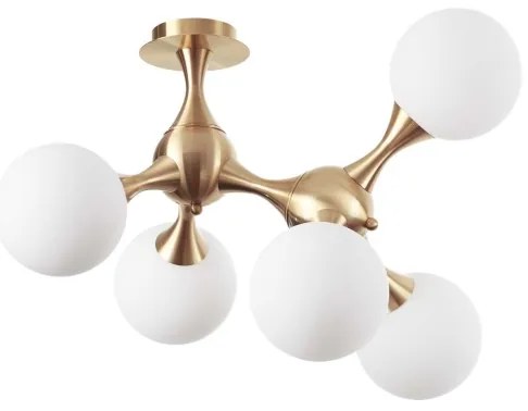 Ideal Lux - Prisadený luster NODI 5xE14/28W/230V mosadz