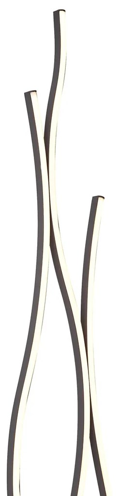 Dizajnová stojaca lampa čierna vrátane LED stmievateľná - Ying