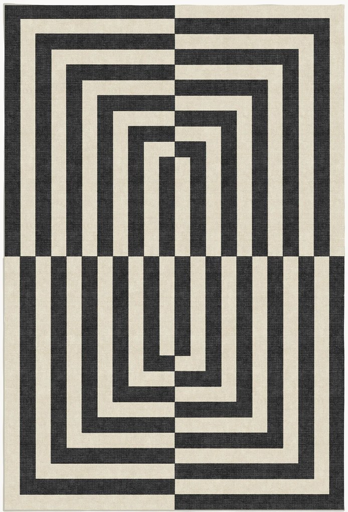 Umývateľný koberec's nízkym vlasom Op Art by Jonathan Adler