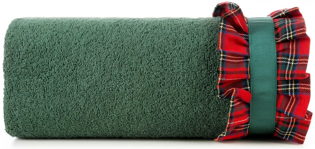 VIANOČNÝ FROTÉ UTERÁK SANTA1 SADA 3KS 70X140 CM ZELENÁ