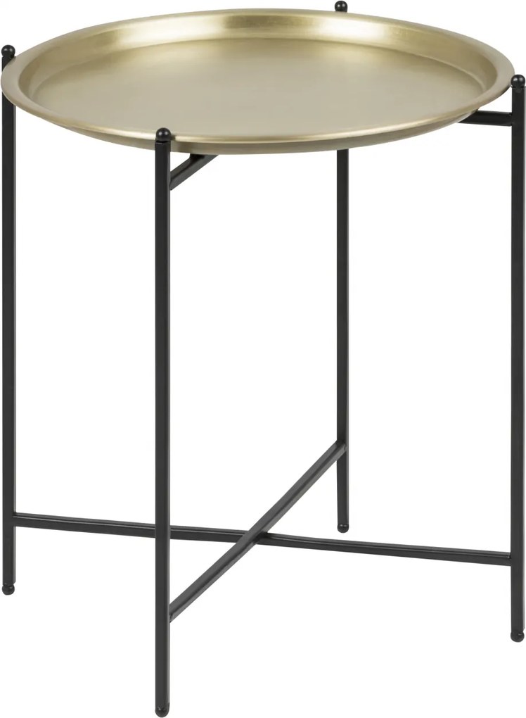 Bighome - Príručný stolík OSBORN 39 cm, zlatá