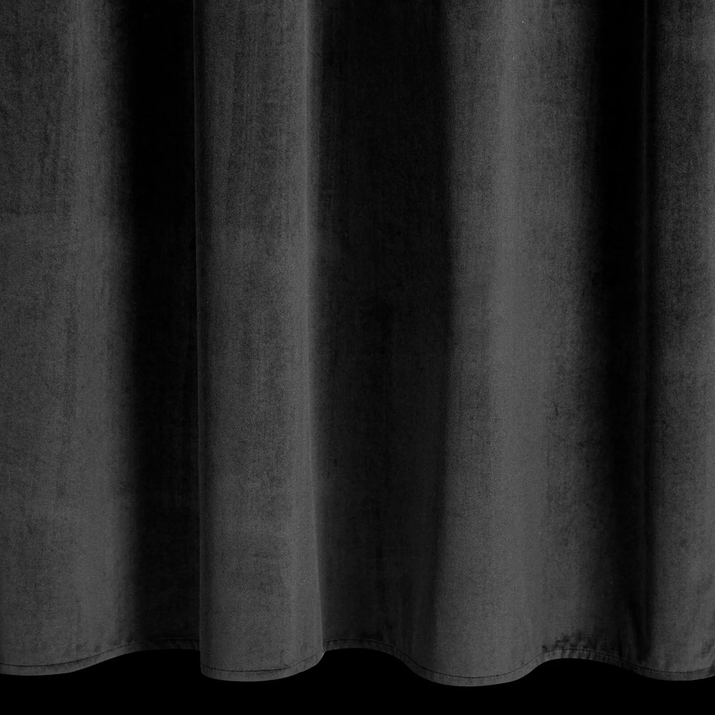 ZATEMŇOVACÍ ZÁVES NA KRÚŽKOCH ERIN 140X250 CM ČIERNA