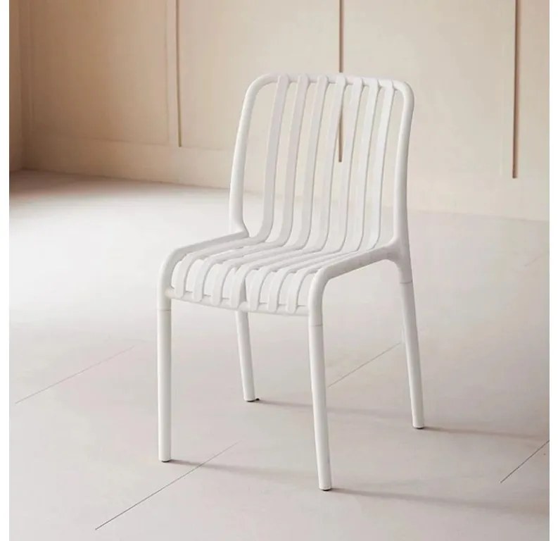 Plastová stolička TREGO, biela