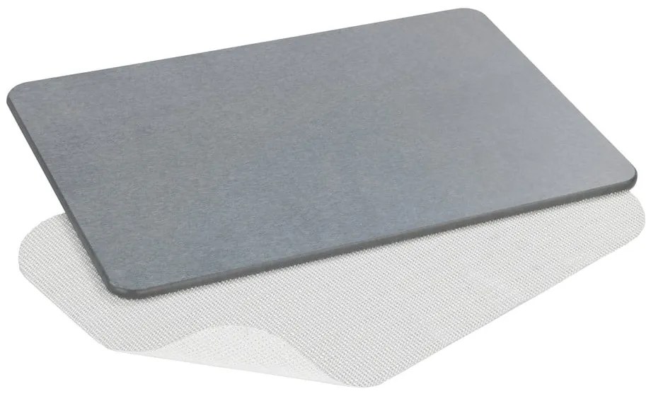Sivá kúpeľňová predložka z kremeliny 39x60 cm Simi – Wenko