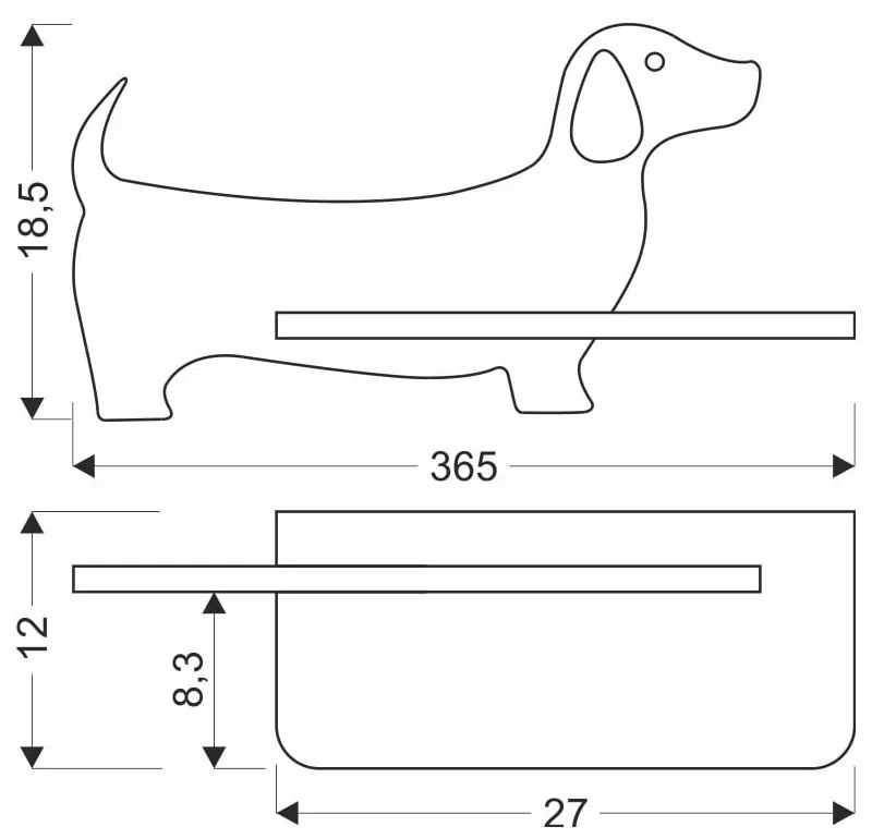 Ružové detské svietidlo Dog - Candellux Lighting