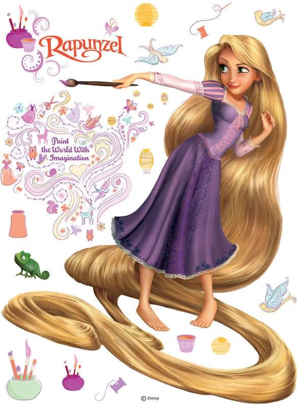 AG Design Rapunzel Disney - nálepka na stenu 65x85 cm