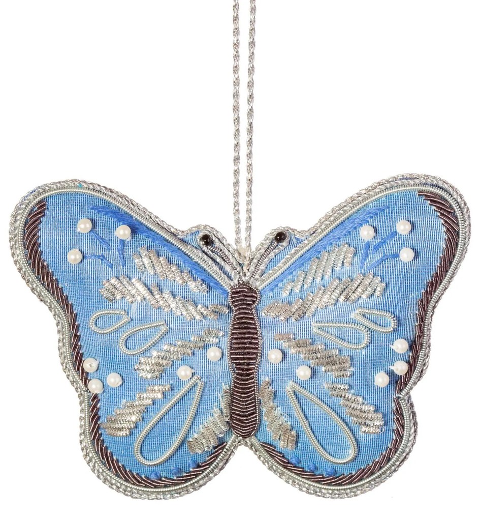 sass & belle Vianočná ozdoba Butterfly Zari Embroidery