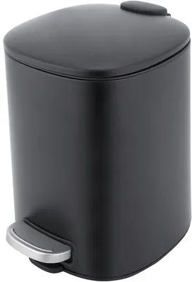 Odpadkový kôš Nimco 5 l, čierna mat ovál KOS 9005-90