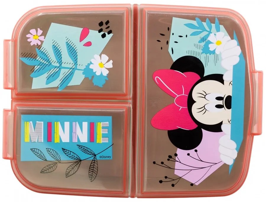 Multibox na desiatu Minnie Mouse - Disney s tromi priehradkami