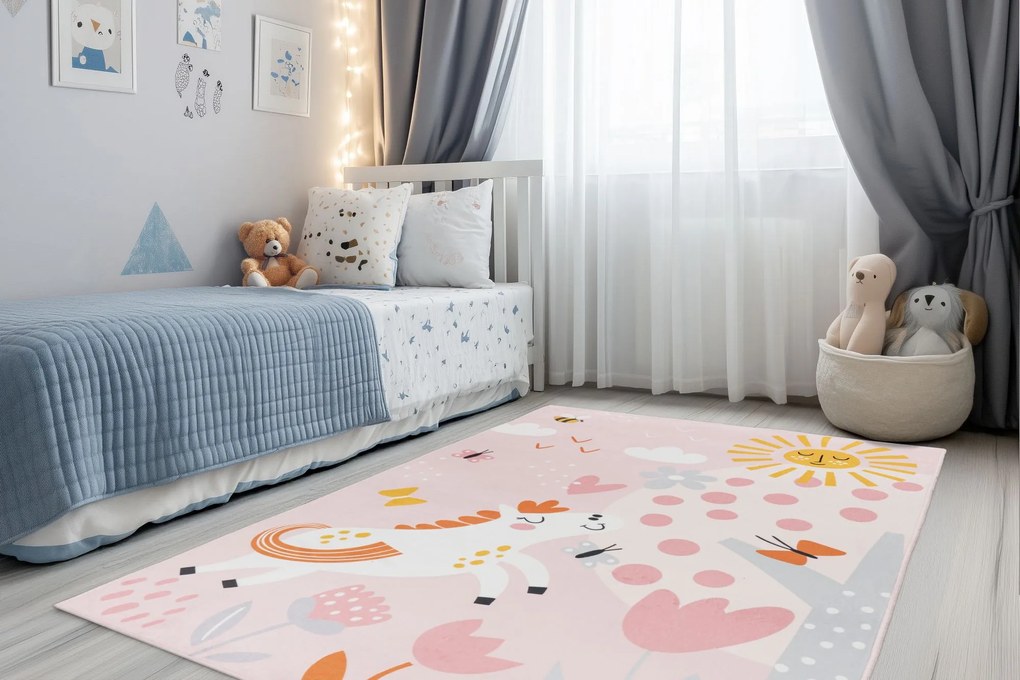 Obsession, Detský kusový koberec Magic Kids ML 101 Flho, 160x230, ružová, detská izba