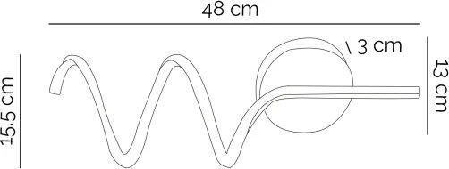 ONLI - LED Nástenné svietidlo TWIST LED/6W/230V 4000K čierna