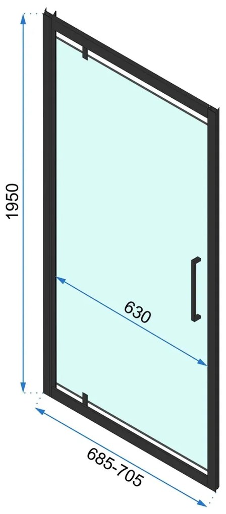 Sprchové dvere REA Rapid Swing 70