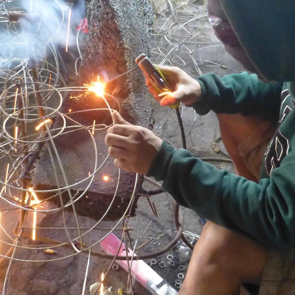 Ratanová lampa Luna veľká