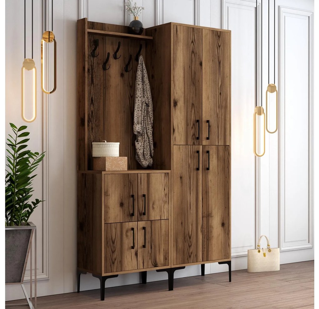 Predsieňová stena Betina BA 204 (orech). Akcia -18%. Vlastná spoľahlivá doprava až k Vám domov. 1088298