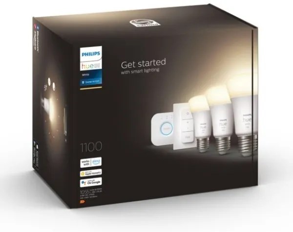 Základná sada Philips Hue WHITE 3xE27/9,5W 2700K + zariadenie k prepojeniu