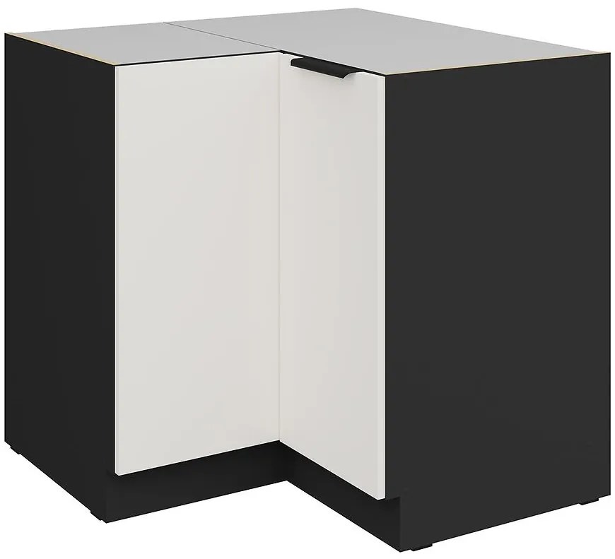 Kuchynská skrinka Aria-Wh/Bl Anti Fingerprint 90x90 Dn 2f Bb