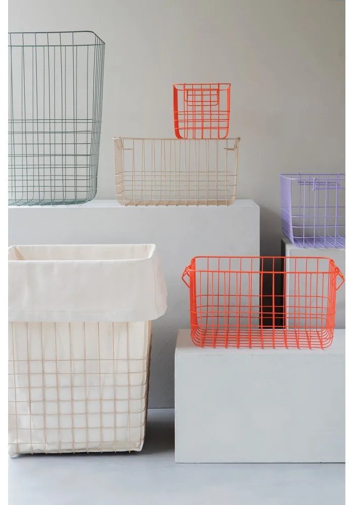 Béžový kovovo-látkový kôš na bielizeň 64 l Store-It – Mette Ditmer Denmark