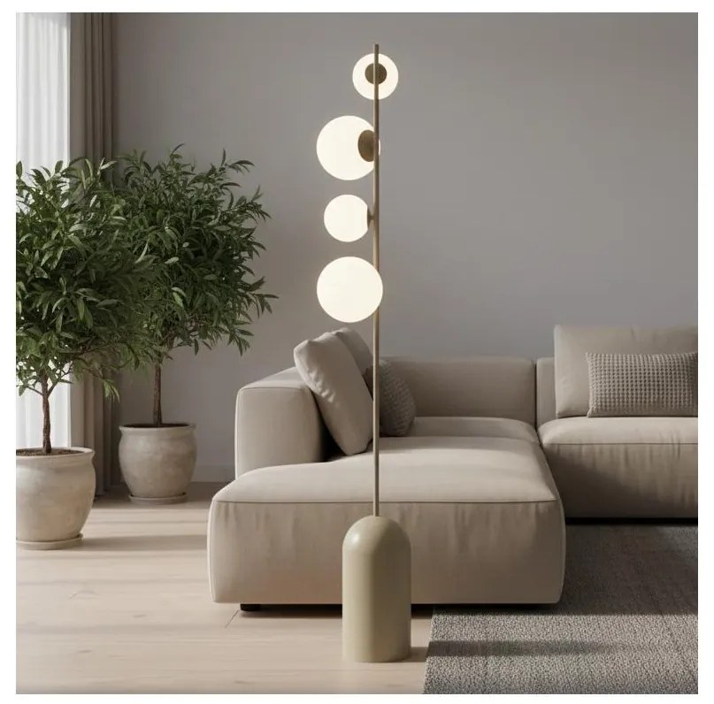 Stojacia lampa ETNO 4xG9/8W/230V béžová