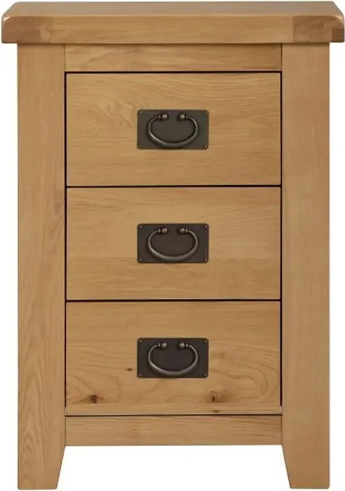 Nočný stolík s 3 zásuvkami, 47x40x66 cm