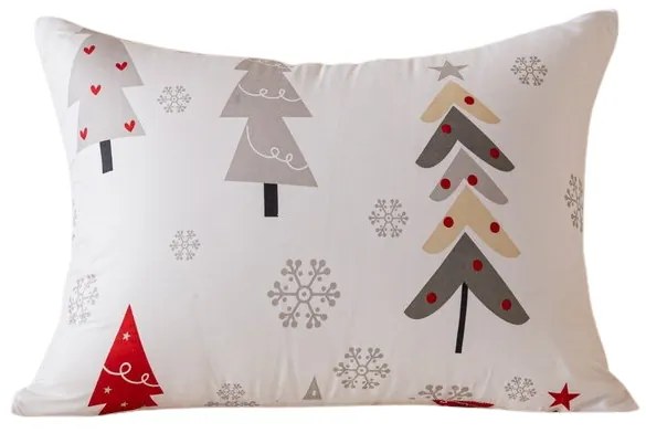 Obliečka na vankúš z mikrovlákna JINGLE 70x90 cm, biela