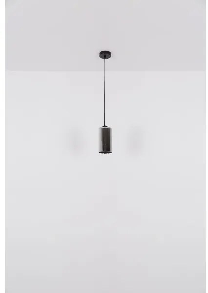 Globo 21002H - Luster na lanku OLLY 1xE27/25W/230V pr. 11 cm čierna