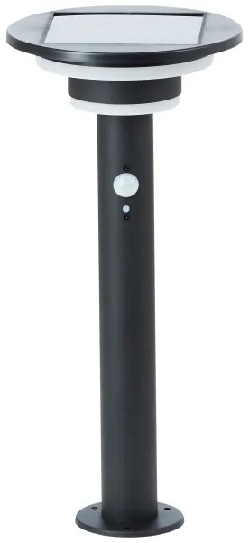 Brilliant - LED Solárna lampa so senzorom GARVINA LED/3W/3,7V 45 cm IP44 čierna