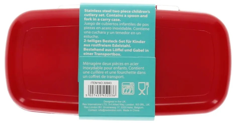 Antikoro detský príbor 2 ks Baby Dinos – Rex London