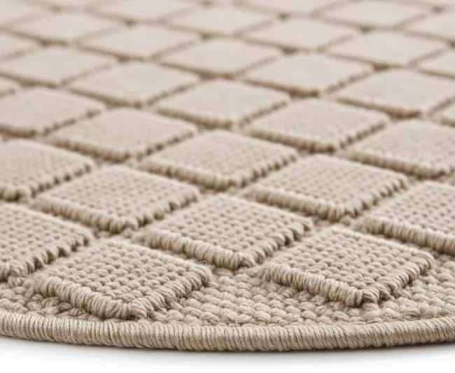 Koberec HELIX 3D béžový kruh