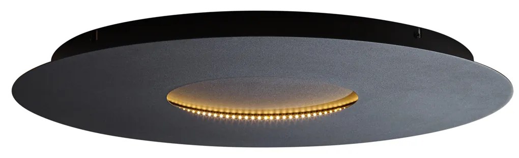 Moderné stropné svietidlo čierne 60 cm vrátane LED s 3-stupňovým stmievaním - Morning