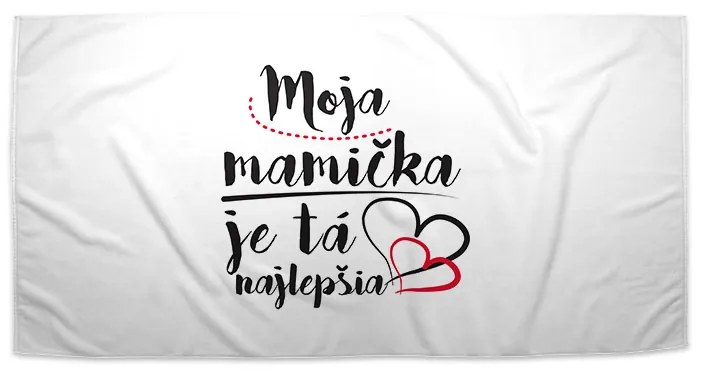 Sablio Uterák Moja mamička je tá najlepšia - 70x140 cm