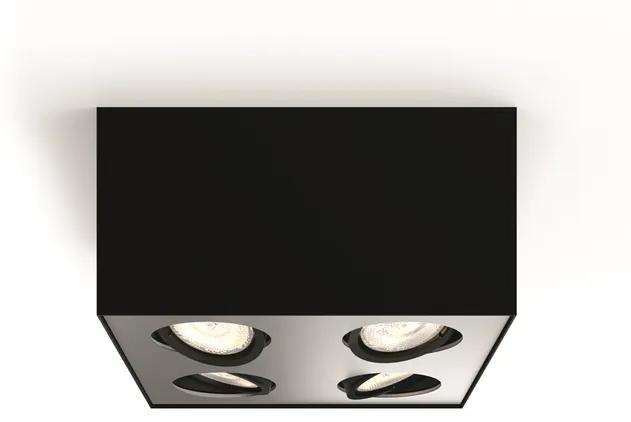 Philips 50494/30/P0 Box svietidlo bodové 4x4,5W, 2000lm, 2200-2700K, čierna
