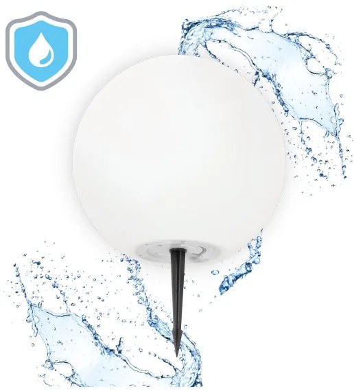 LED RGB Stmievateľná solárna lampa LED/5W/3,7V 3000K IP54 pr. 30 cm