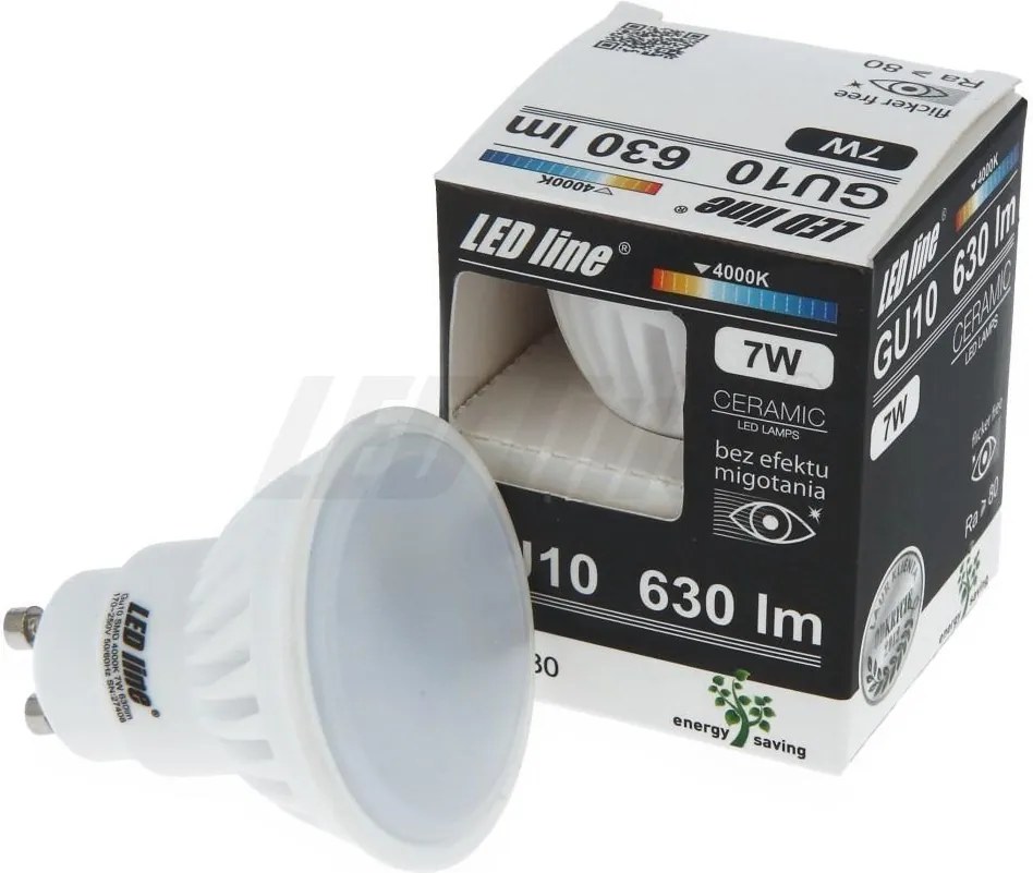 LED line® LED žiarovka 7W Teplá biela SMD2835 GU10