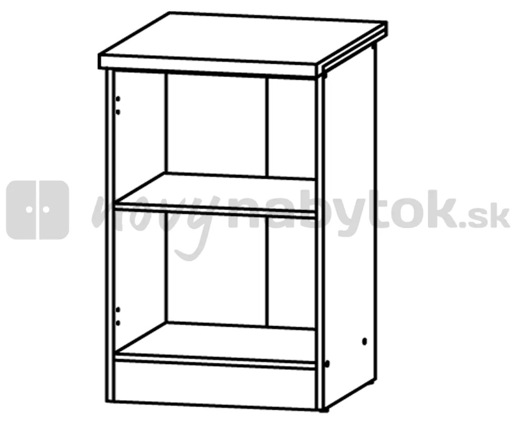 Dolná kuchynská skrinka BRW Junona line D1D/50/82/L (Dub sonoma + Wenge). Vlastná spoľahlivá doprava až k Vám domov. 742462