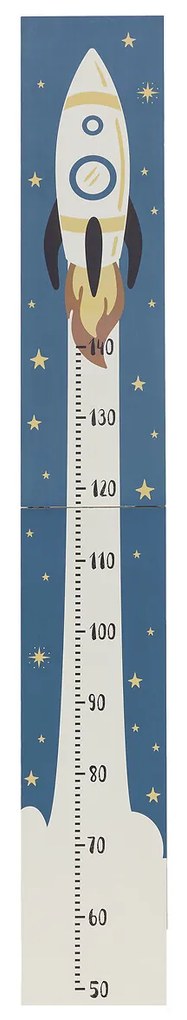Detský meter na stenu Space, 20x140 cm, viacfarebná