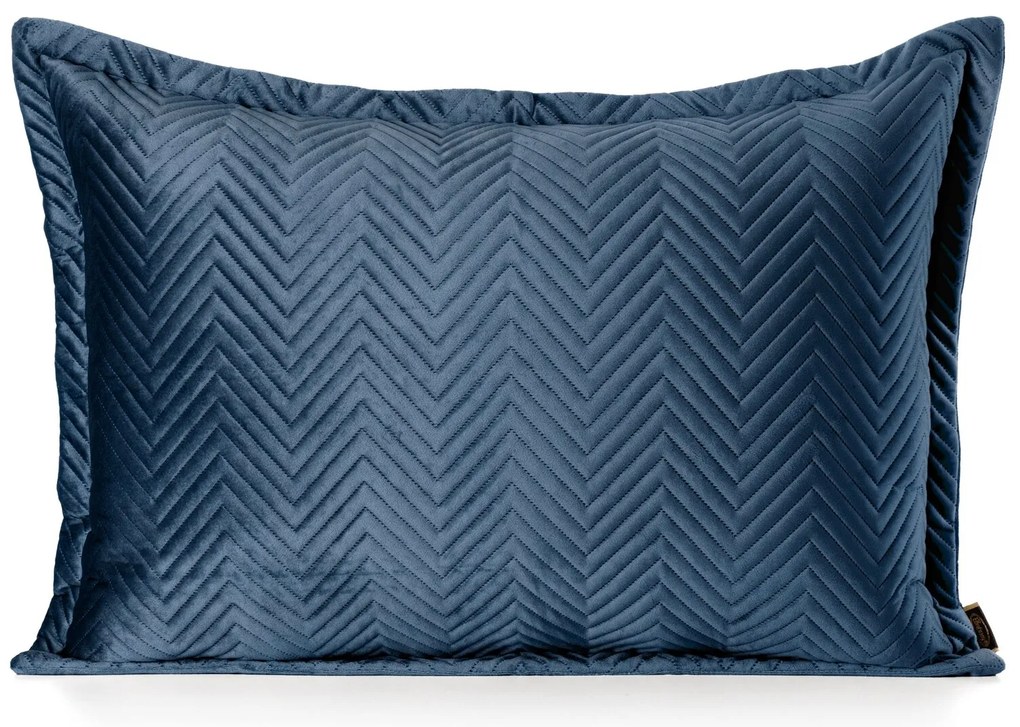 DEKORAČNÁ OBLIEČKA NA VANKÚŠ SOFIA 50X70 CM TMAVOMODRÁ