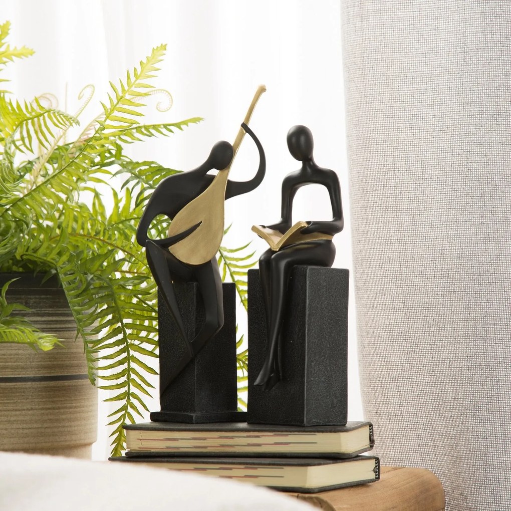 DEKORAČNÁ SOŠKA RICO 13X11X32 CM ČIERNA