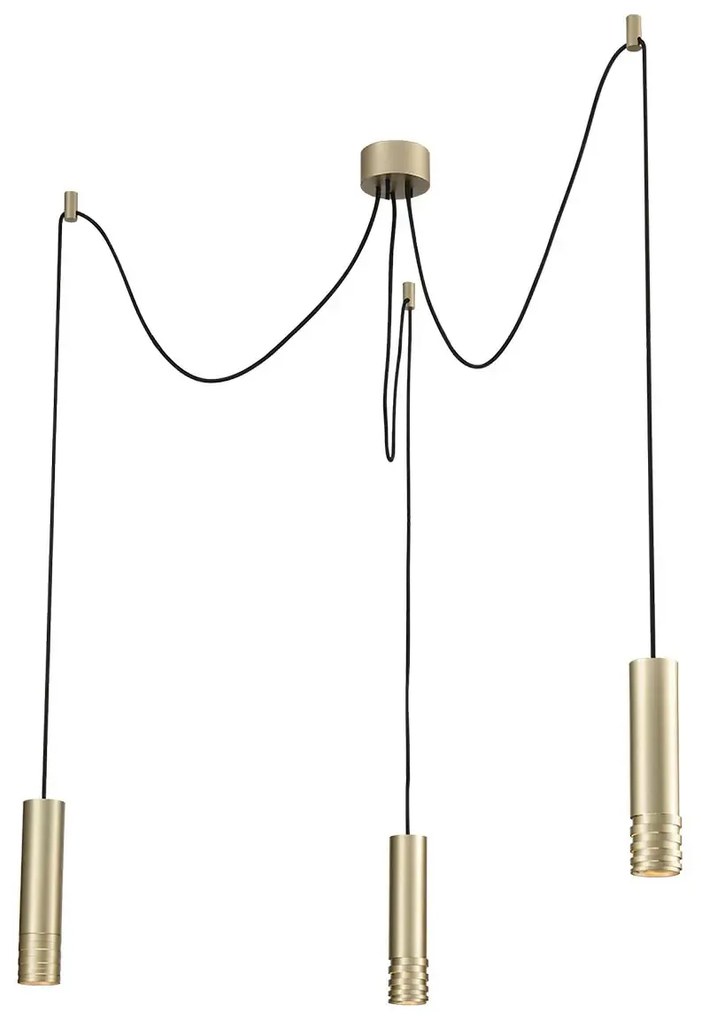 Moderný luster Locus L 3 Champagne
