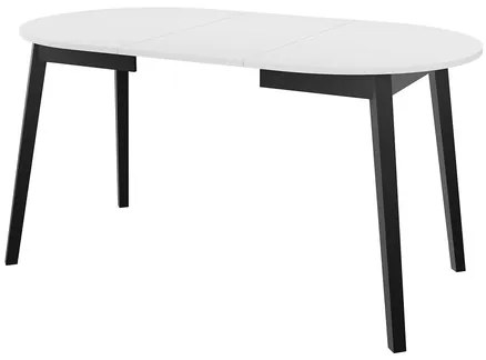 Jedálensky set Kirtore S 90 so 4 stoličkami Lekoz, Farby:: Amor Velvet 4311, Farby:: biela / čierna