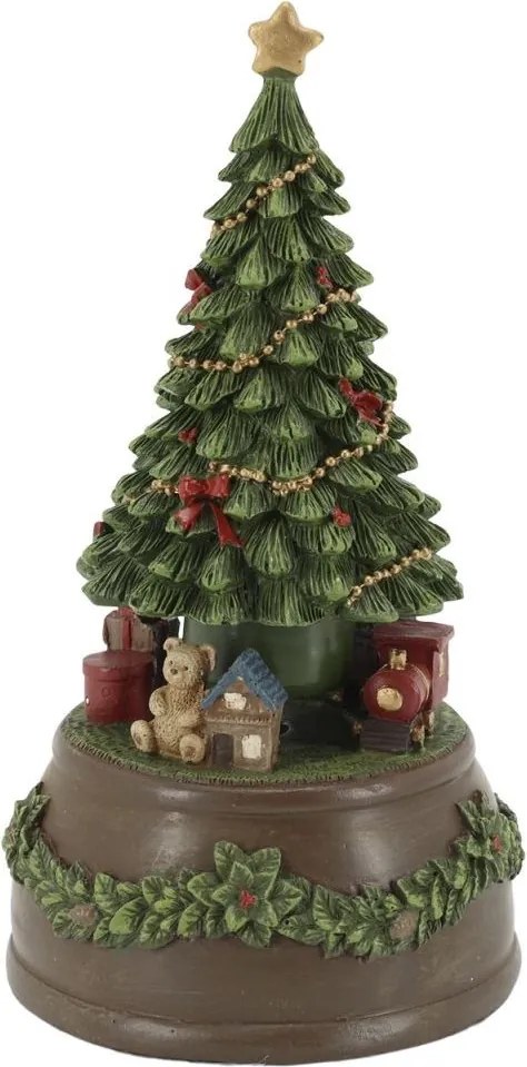 Hudobná skrinka Cherry Noël Tree s vianočným stromčekom – Ø 10*19 cm