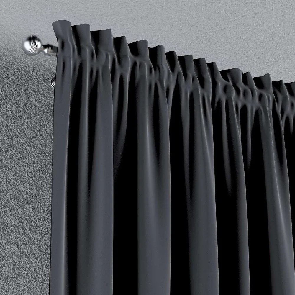 Sivý záves 260x130 cm Posh Velvet - Yellow Tipi