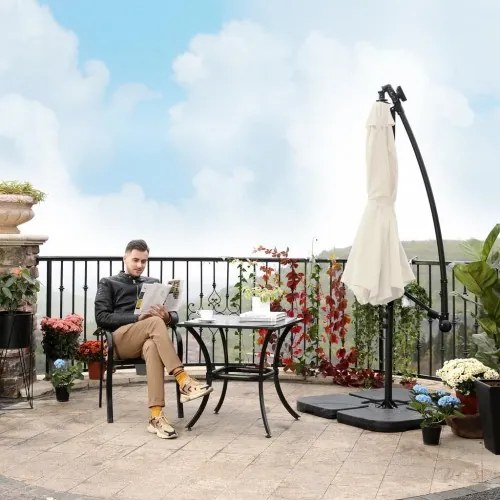 Záhradný slnečník 3m LED SONGMICS GPU018M01