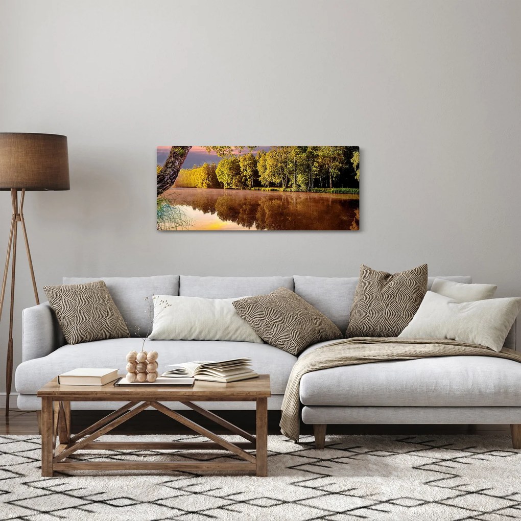 Obraz - Za riekou (120x50 cm)